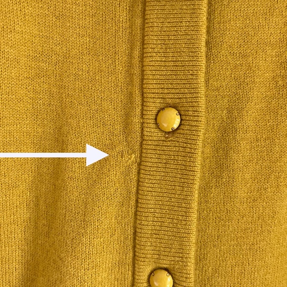 New Kate Spade wool cashmere cardigan with flaws - Picture 6 of 9